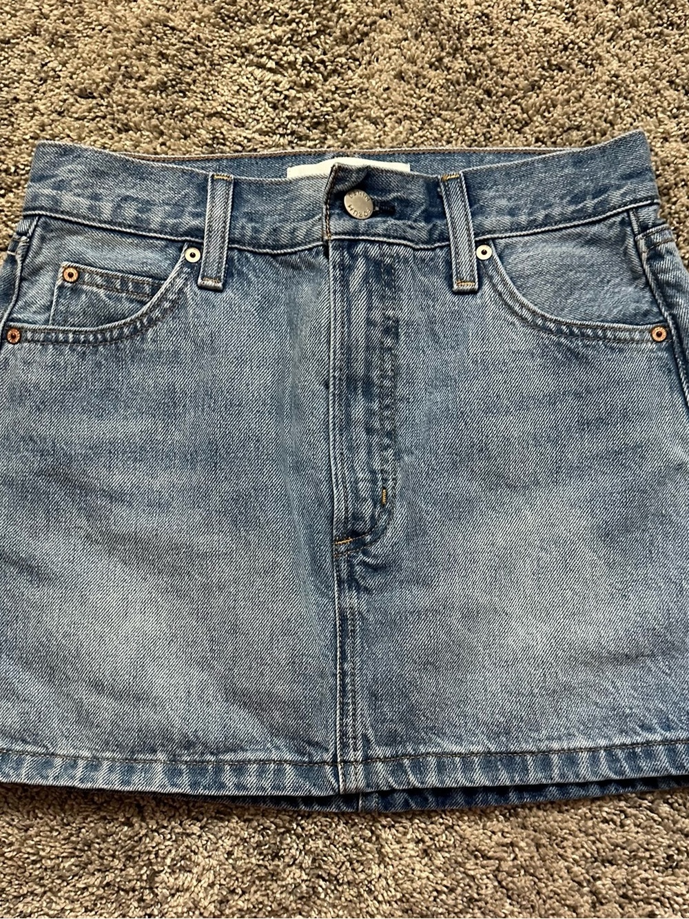 #182 Aritzia Denim Forum The '90s Ricci Denim Mini Skirt